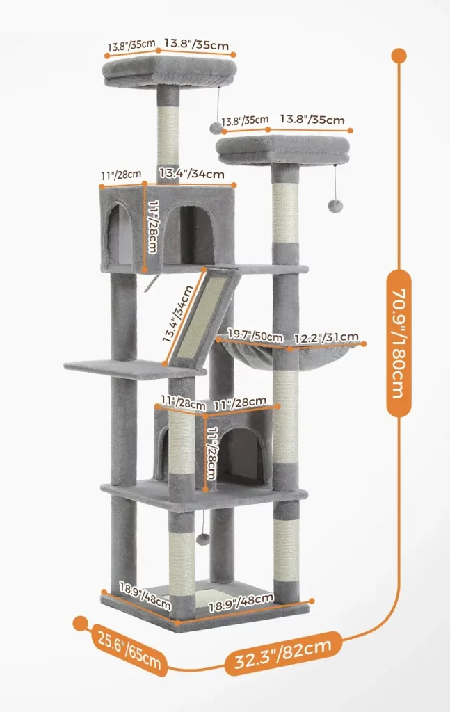 Kratzbaum Jari 4 Katzen KratzbaumJari Masse